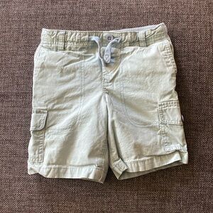 Lands' End Light Blue Drawstring Cargo Shorts, Boys Size M (5-6)